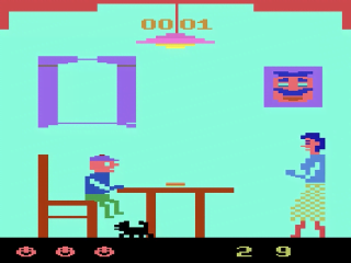 Mangia title screen for Atari 2600